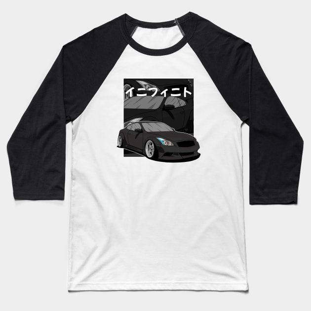 Infiniti g37 Japanese Comics Baseball T-Shirt by Rebellion Store